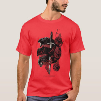 小さなヴィンテージのゲーム・オブ・スローンズ ターガリエン・ドラゴン Tシャツ