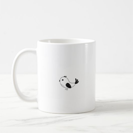 小さな一羽の鳥 コーヒーマグカップ (左)
