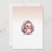 小さな七面鳥がやってくる招待状、ありがとう 招待状 (裏面)