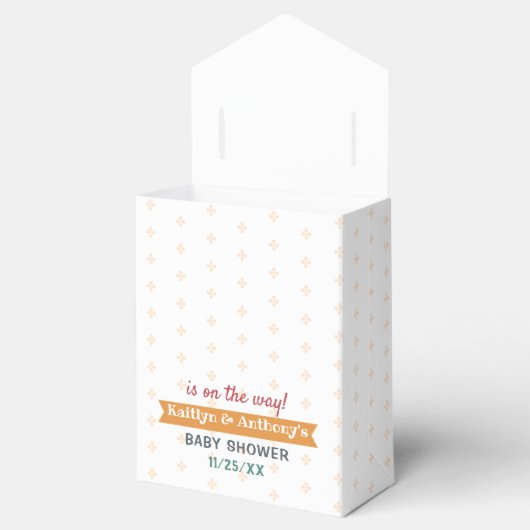 小さな七面鳥が行く途中だ！感謝祭の赤ちゃんシャワー フェイバーボックス (オープン)