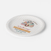 小さな七面鳥が行く途中だ!感謝祭の赤ちゃんシャワー ペーパープレート (アングル)