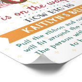 小さな七面鳥が行く途中だ!感謝祭の赤ちゃんシャワー ポスター (角)