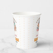 小さな七面鳥が行く途中だ！感謝祭の赤ちゃんシャワー 紙コップ (右)