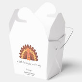 小さな七面鳥の感謝の赤ちゃんシャワー フェイバーボックス (オープン)