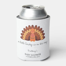 小さな七面鳥の感謝の赤ちゃんシャワー 缶クーラー