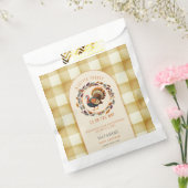 小さな七面鳥の感謝祭秋赤ちゃんシャワー フェイバーバッグ (封をした状態)