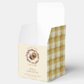 小さな七面鳥の感謝祭秋赤ちゃんシャワー フェイバーボックス (オープン)