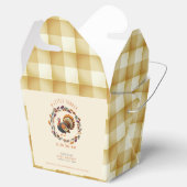 小さな七面鳥の感謝祭秋赤ちゃんシャワー フェイバーボックス (オープン)