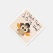 小さな七面鳥ナプキン スタンダードカクテルナプキン (角)