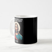 小さな上腕二頭筋の人を神は愛していない イエス ジム コーヒーマグカップ (正面左)