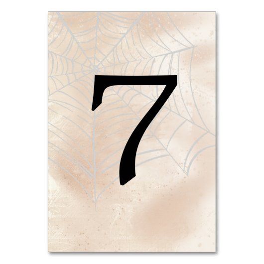 小さな不気味カップルのテーブル番号7 テーブルナンバー (正面)