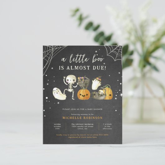 小さな不気味ブーのハロウィーンの赤ちゃんシャワーを予算にする (スタンド正面)