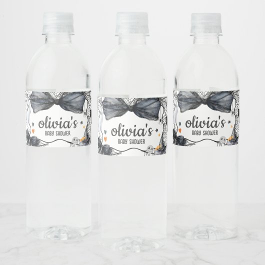 小さな不気味ブー赤ちゃんシャワー ペットボトルラベル (ボトル)
