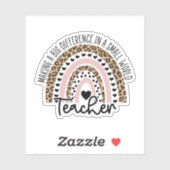 小さな世界で大きな違いを生み出す先生 シール (シート)