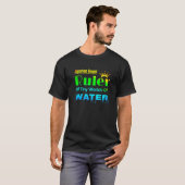 小さな世界の支配者 水族館の飼育員 魚の水槽 Tシャツ (正面フル)