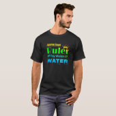 小さな世界の魚の水槽の水族館長 Tシャツ (正面フル)