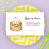 小さな中国の餃子 – 表示シャワーカード エンクロージャーカード