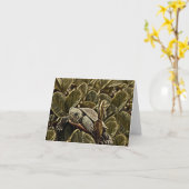 小さな亀 – グリーティ空白のングカード カード (黄色い花)