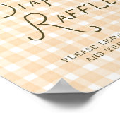 小さな予測できなかぼちゃの赤ちゃんシャワーおむつラッフル ポスター (角)