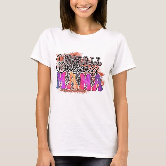 小さな事業のママ - 母の日 Tシャツ (正面)