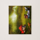 小さな人々がアイルランドに住んでいるレプレチャウン ジグソーパズル (縦)