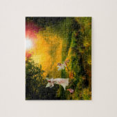 小さな人々がアイルランドに住んでいるレプレチャウン ジグソーパズル (縦)