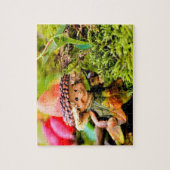 小さな人々がアイルランドに住んでいるレプレチャウン ジグソーパズル (縦)