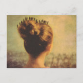 小さな人々の超現実的な髪 ポストカード (正面)