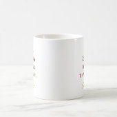 小さな人たちと過ごす素敵な日 現代的な楽しいタイポグラフィ コーヒーマグカップ (中央)
