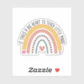 小さな人には大きなハート教えが必要先生 シール (シート)