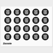 小さな人間が大きなことをするのを助ける面白い名言 ラウンドシール (シート)