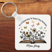 小さな人間にとって教えいい日だよ、先生プレゼント キーホルダー (正面)