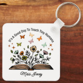 小さな人間にとって教えいい日だよ、先生プレゼント キーホルダー (裏面)