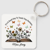 小さな人間にとって教えいい日だよ、先生プレゼント キーホルダー (裏面)