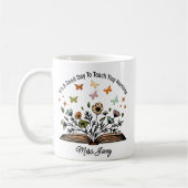 小さな人間にとって教えいい日だよ、先生プレゼント コーヒーマグカップ (左)