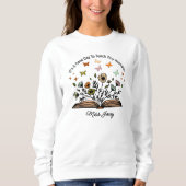 小さな人間にとって教えいい日だよ、先生プレゼント スウェットシャツ (正面)