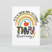 小さな人間にとって良い日だが、1/2ではない サンキューカード (スタンド正面)