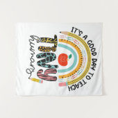 小さな人間にとって良い日だが、1/2ではない タペストリー (正面(横))