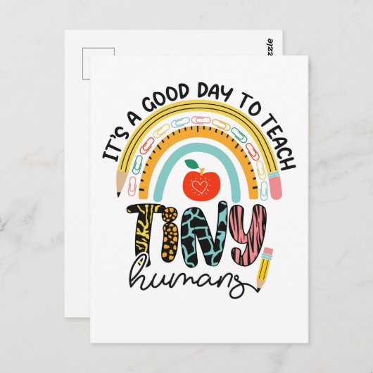 小さな人間にとって良い日だが、1/2ではない ポストカード (正面/裏面)