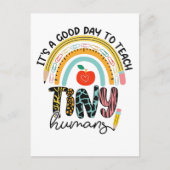 小さな人間にとって良い日だが、1/2ではない ポストカード (正面)