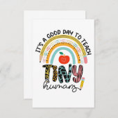 小さな人間にとって良い日だが、1/2ではない 出欠カード (正面/裏面)