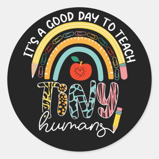 小さな人間にとって良い日だ教えよ。2/2ではない ラウンドシール (正面)