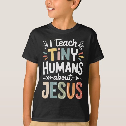 小さな人間にイエスについて教える _1 Tシャツ (正面)