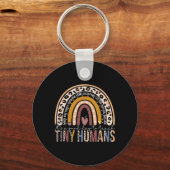 小さな人間のおもしろい教え先生Tは良い日だ キーホルダー (正面)