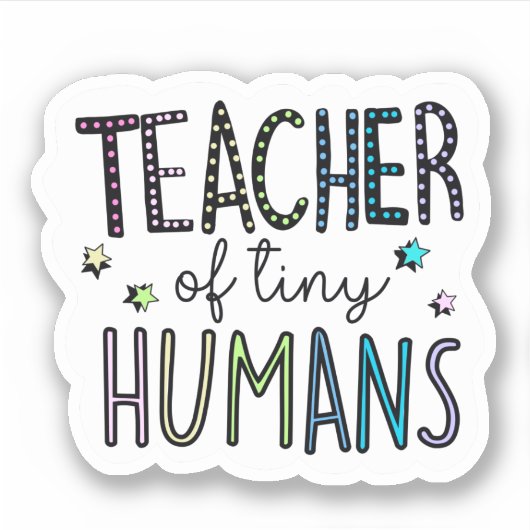 小さな人間の先生 シール (正面)