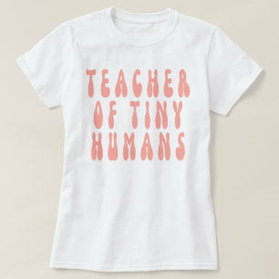小さな人間の先生,先生教え,幼稚園, Tシャツ