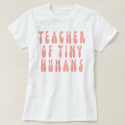 小さな人間の先生,先生教え,幼稚園, Tシャツ (デザイン正面)