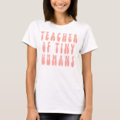 小さな人間の先生,先生教え,幼稚園, Tシャツ (正面)