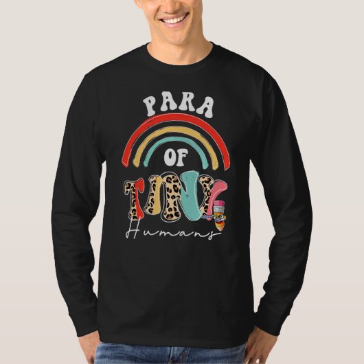 小さな人間の学校チームの準専門家のパラ Tシャツ (正面)