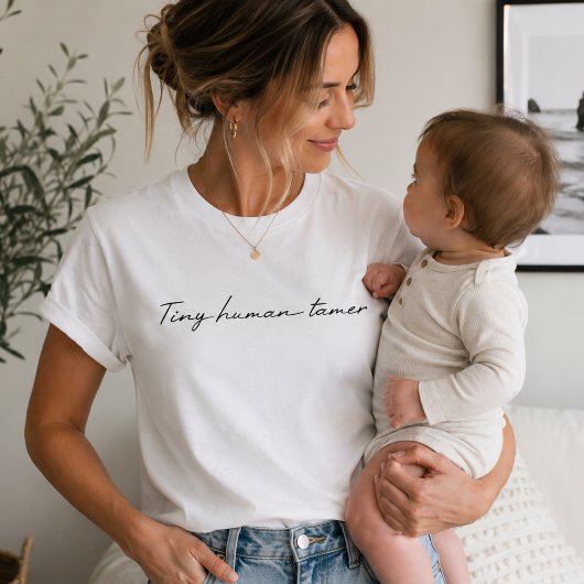 小さな人間の飼い主 | おもしろい引用文芸術 Tシャツ